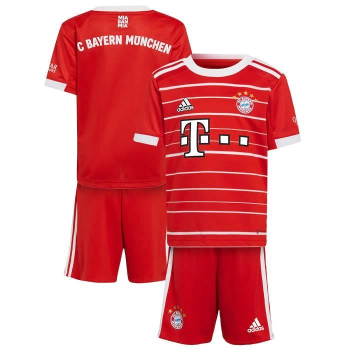 Maillot Authentique Kit Bayern Munich Domicile 2022 2023 Nouveau Maillot de Foot Pas Cher Enfants Garçon