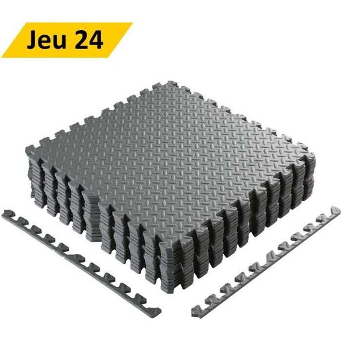 Ensemble de 24 tapis Mousse de sol 60cm x 60cm