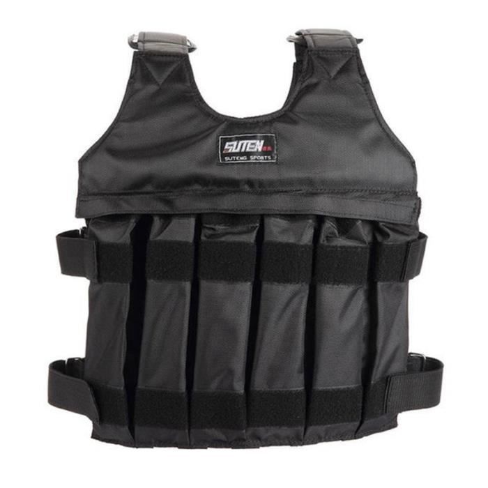 1-20 kg réglable CS gilet pondéré sur le terrain en plein air plaque d'acier respirant d'entraînement SAC DE FORCE - VESTE LESTEE