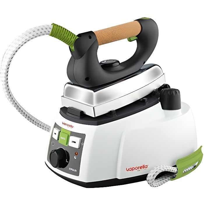 Polti Vaporella 535 Eco Pro Centrale Vapeur avec Chaudière, 4 bar, jusqu'à 90 g-min, 1750 W, Blanc-Vert PLEU0188