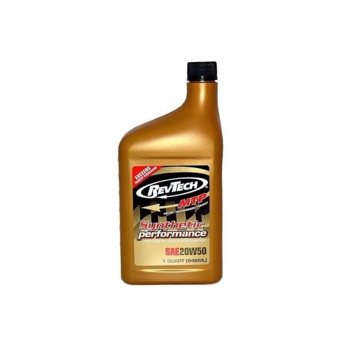 Huile moteur 20W50 Revtech MTP Synthetique 1 quart