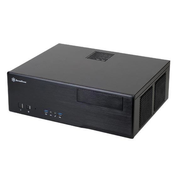 SilverStone SST-GD05B USB 3.0 - Grandia Boîtier PC HTPC Micro ATX, Haute performance du flux d'air silencieux, noir