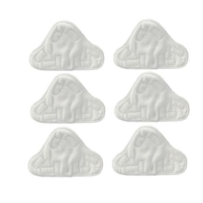 Tissu microfibre lavables Tapis adaptent Vax Bionaire Efbe-Schotte Montiss Delta vapeur Mops (pack de 6)