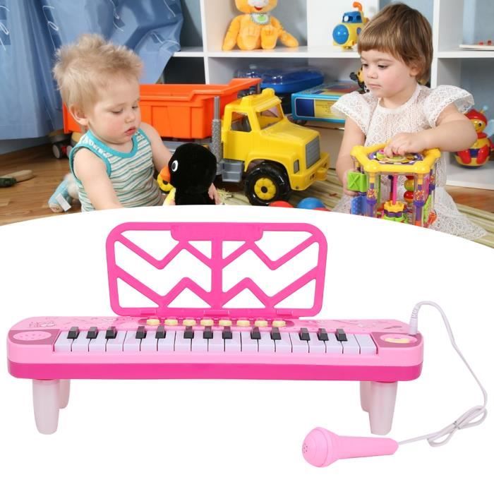 VGEBY Piano électrique pour enfants Piano Électrique avec Microphone Instrument de Musique Numérique à Clavier pour Enfants