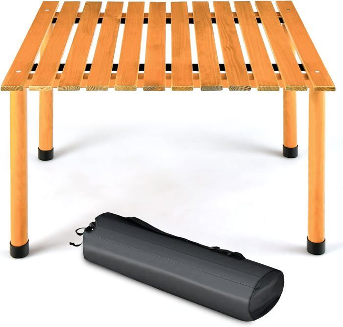 GOPLUS Table Pliante Exterieur 122 X 74 X 75 CM, Table