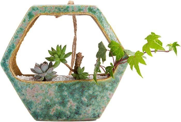 One Color Pots de Fleurs à Suspendre Planière Murale géométrique Pot de