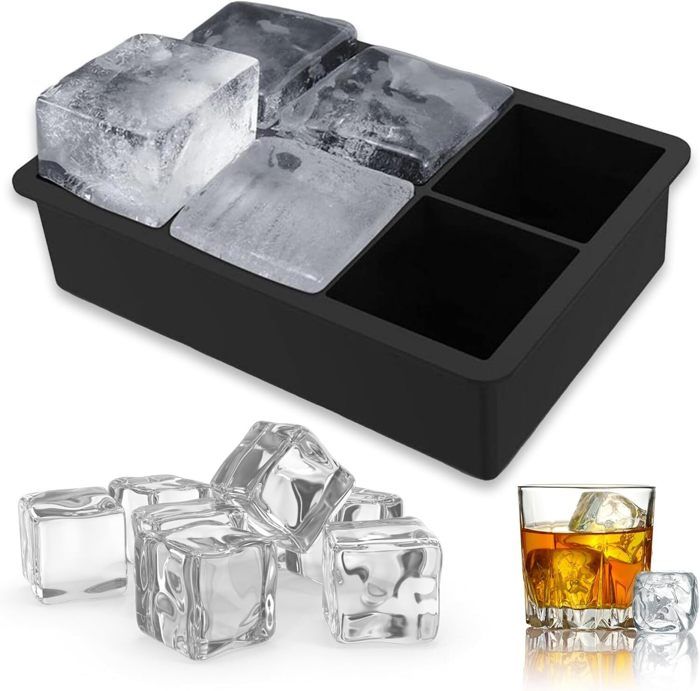 Bac à Glaçons Géants En Silicone - Lot De 2, Pour Whisky, Cocktails Et Boissons Fraîches - 11