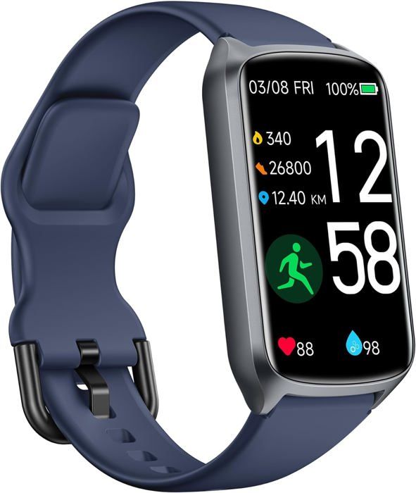 Bague Tracker Santé Colorée – Moniteur De Fréquence Cardiaque, SPO2, Sommeil, étanche IP68 - 11