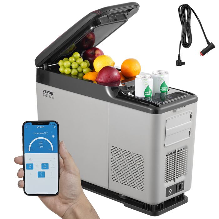VEVOR Réfrigérateur Portable à Compression 70 L, Mini Frigo de Voiture 12/24 V CC et