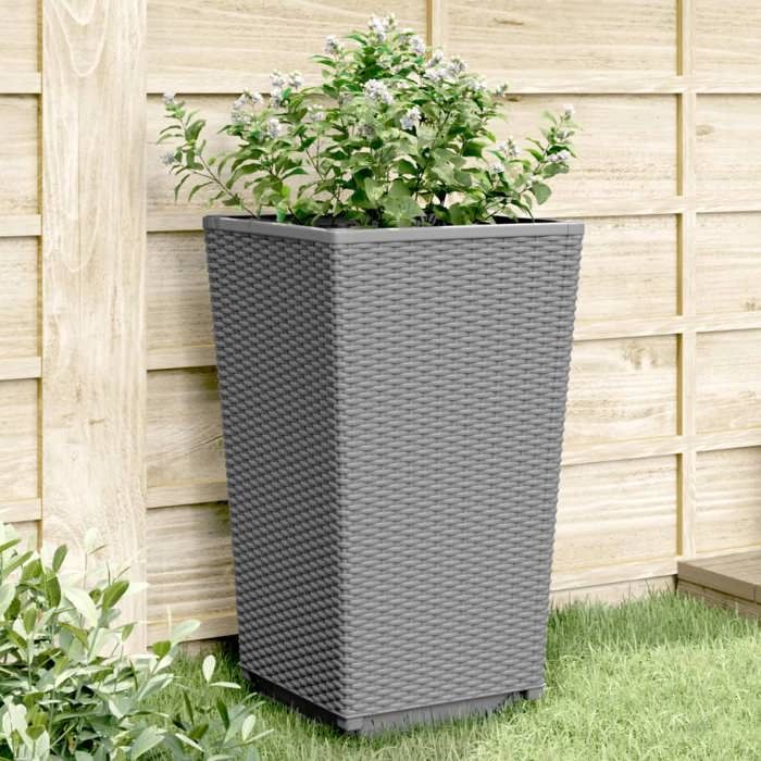 vidaXL Jardinières 4 pcs 32 5x32 5x57 cm PP - vue 2
