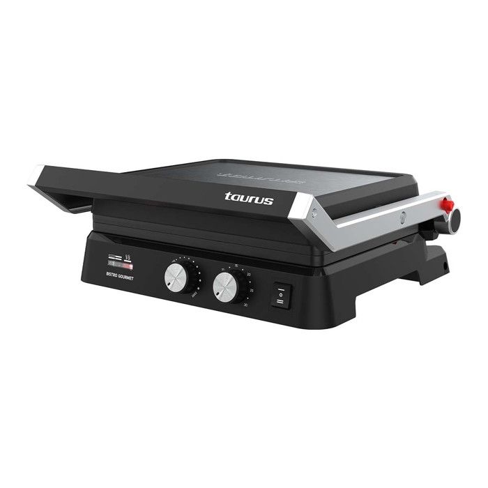 Grill électrique Taurus Bistrot Gourmand Plaques antiadhésives Réglage en hauteur