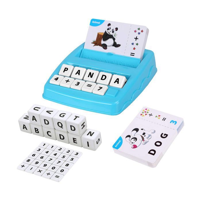 Jeu dAssociation et dOrthographe 3-8 Ans – Cartes Mots et Calcul Apprentissage Lettres Chiffres Jouet Éducatif Montessori