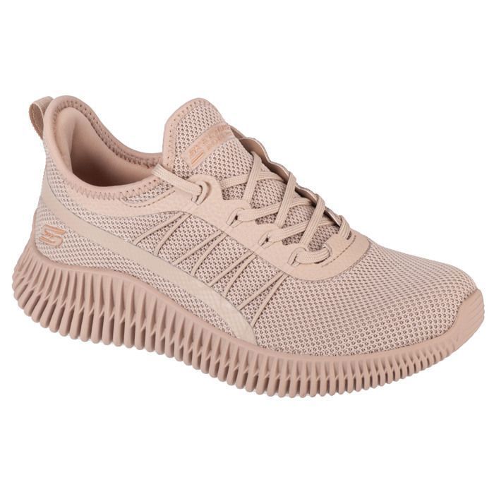 Skechers Baskets Femme - Beige - Skechers Bobs Geo-New Aesthetics