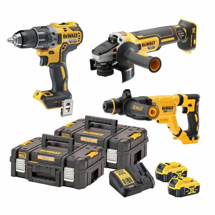 Kit 3 Outils XR 18V 5AH Li Ion Brushless DEWALT DCK327P2T QW - vue 2