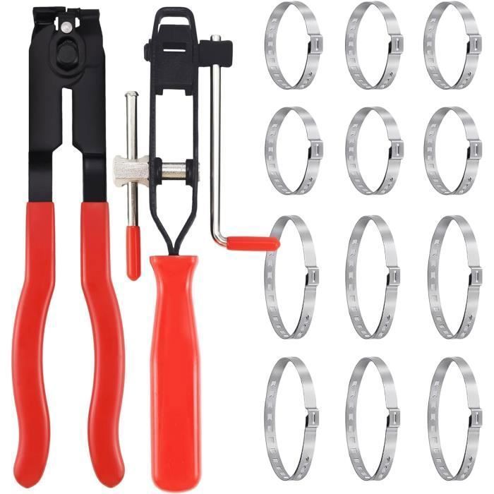 Lot De 10 Pinces Et Colliers De Serrage, Pince Colliers De Serrage Pince Colliers Cardan Comprend 2 Outils 8 Bandes De Sertissage Convient A Plupart Kits Outils De Serti 97345709 Lot De 10 Pinces Et Colliers De Serrage, Pince Colliers De Serrage Pince Colliers Cardan Comprend 2 Outils 8 Bandes De Sertissage Convient A Plupart Kits Outils De Serti 97345709