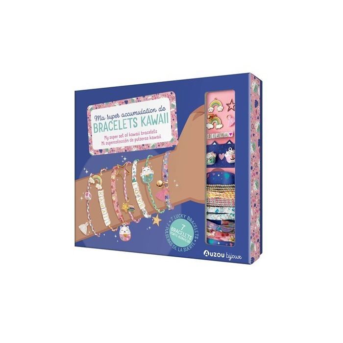 Coffret crÃ©atif bracelets kawaii - Auzou - Ma boÃ®te Ã bijoux - Accessoires mignons