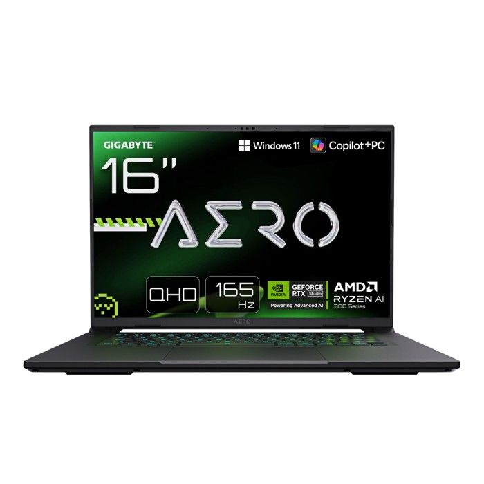 GIGABYTE AERO X16 1VH93PTC94AH laptop Copilot+ PC AMD Ryzen AI 7 350 Ordinateur portable 40 6 cm 16 WQXGA DDR5 SDRAM SSD NVIDIA GeForce RTX 5060 Wi Fi 6E 802.11ax Windows 11 Home Portuguais Neuf - vue 4