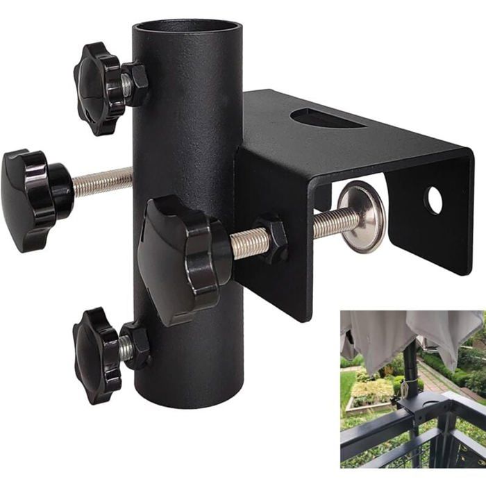 17x15x12cm Support robuste pour parasol de balcon clôture de jardin terrasse