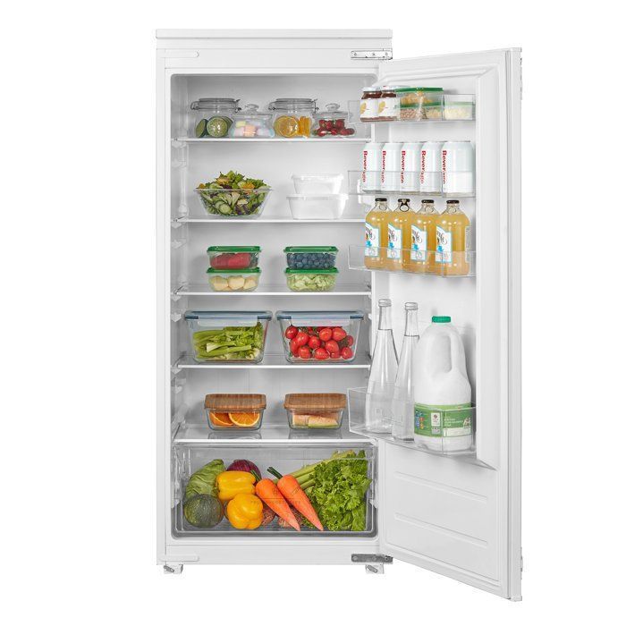 Réfrigérateur 1 Porte Encastrable COMFEE - Intégrable - 205L - Classe E - L54 cm x H1233 cm x P55 cm - Blanc