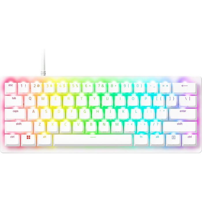 Razer Huntsman V3 Pro Mini Switches Analog Clavier Gamer Optique 60% Snap Tap & Déclenchement Rapide Commutateurs optiques analogiques Gen 2 Clavier US QWERTY |
