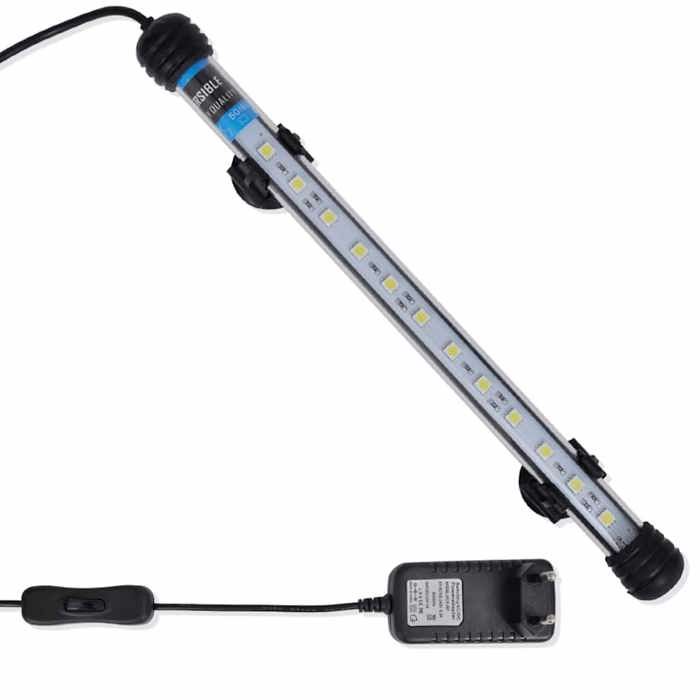 Lampe LED daquarium - vidaXL - 285 cm - Blanc froid - IP67 - Économe en énergie - Étanche - 12 émetteurs - 26 W