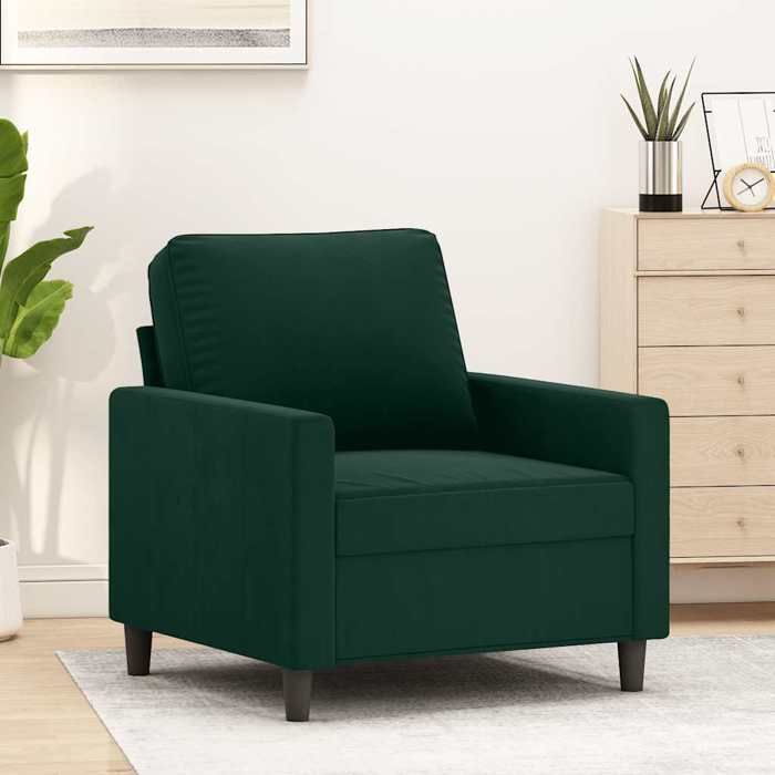 (SOLDES Nouvelle année)Classique Fauteuil - vert foncé - 60cm Velours FR26_04186920 (SOLDES Nouvelle année)Classique Fauteuil - vert foncé - 60cm Velours FR26_04186920