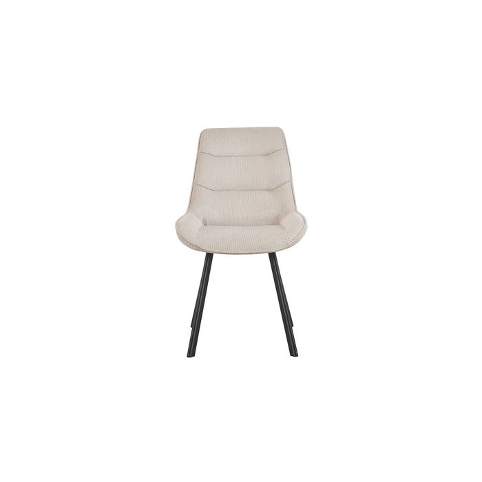 Chaise de salle à manger Amalia 53 x 61 x 87 cm Design couleur sable Chaise de salle à manger Amalia 53 x 61 x 87 cm Design couleur sable