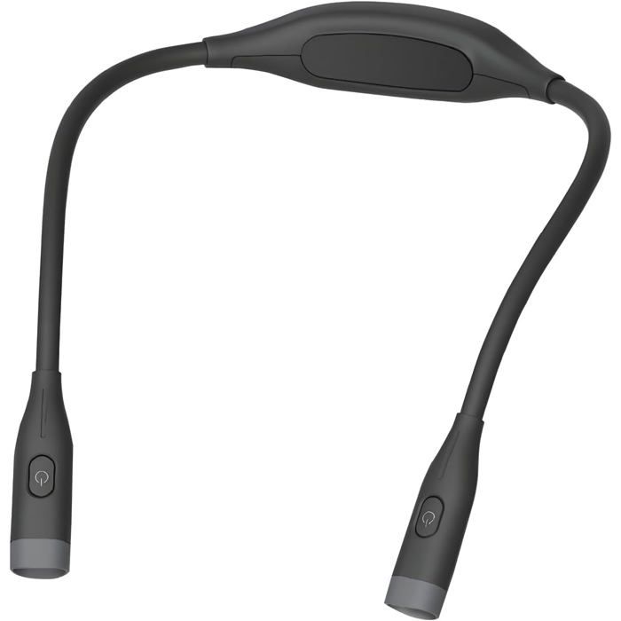 Lampe de Lecture de Cou Rechargeable Liseuse 3 modes couleur et intensité lumineuse réglable pour Lecture Tricot et bricolage noir