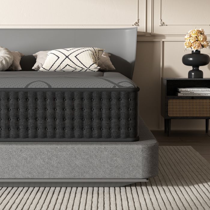 Matelas 90x190cmHauteur 25cmDEWINNER Matelas SilencieuxMousse à Mémoire de Forme HybrideRessorts Ensachés Individuels