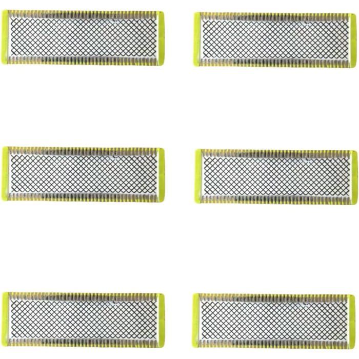Lames de rasoir - Lames de remplacement Pro - Convient pour Philips OneBlade - Lot 6 unités pour rasage masculin PIQUET DATTACHE