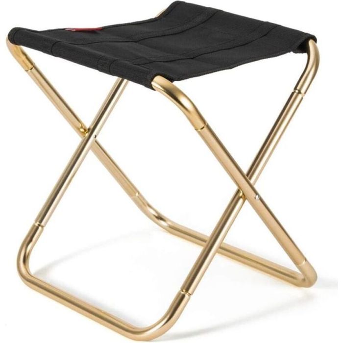 Tabouret de camping pliable - En aluminium robuste et nylon pliable - 28x24x22 cm - Tabouret dextérieur portable pour la pêche Tabouret de camping pliable - En aluminium robuste et nylon pliable - 28x24x22 cm - Tabouret dextérieur portable pour la pêche