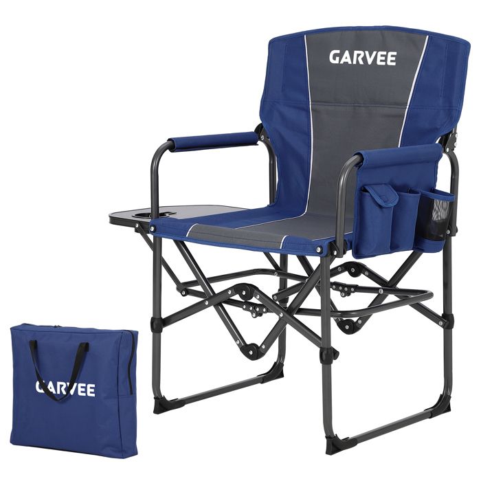 Chaise de camping - pliable - dossier Haut - capacité 180kg Idéale pour Plage/Pêche
