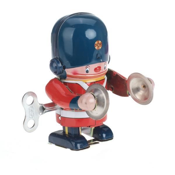 Figurine à Remonter, Jouet Vintage Nostalgique En Fer-Blanc Fait Main Petit Batteur Marcheur Soldat à Remonter Pour La Maison
