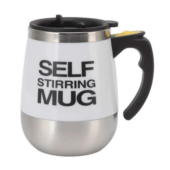 Tasse à Café à Agitation Magnétique Automatique - Mélangeur Rechargeable USB, étanche, En Acier Inoxydable | Idéale Pour Bureau, Maison, Voyage