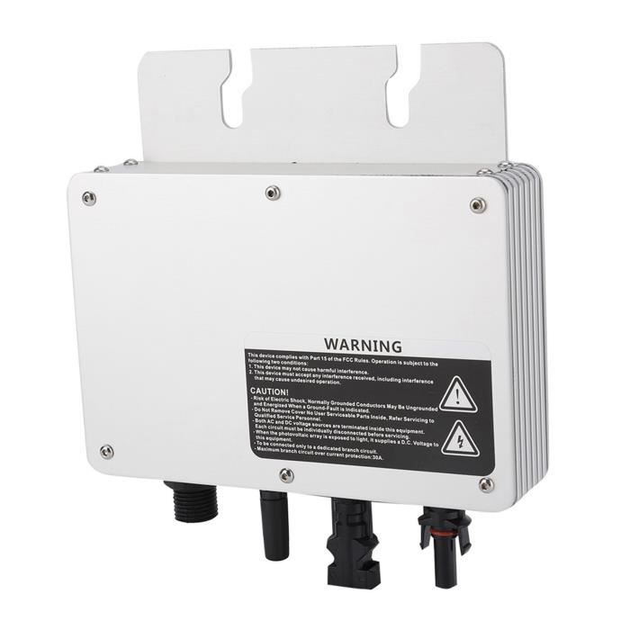Micro-onduleur Solaire 800W Plug & Play - MPPT 99,8% Avec WiFi - Pour Panneaux Balcon Ou Toit - 6