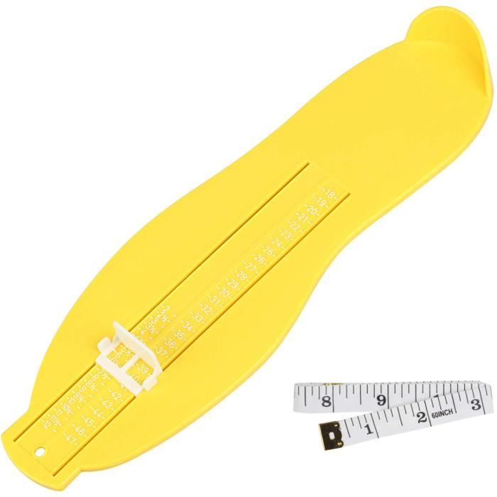 CHIFOOM Pédimètre Enfant & Adulte + Mètre Ruban 1,5 M – Mesure Précise Pointure 18-47