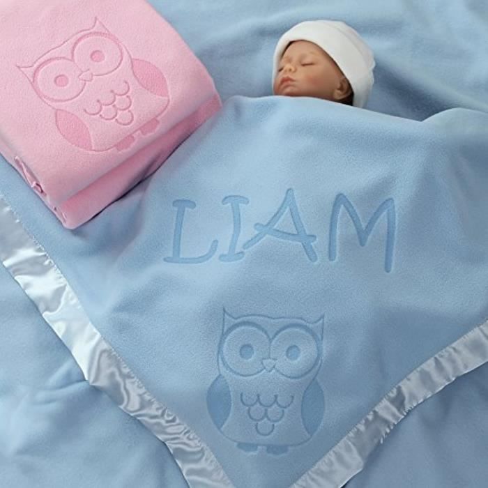 Matelas Bebe Ker6e Cadeau De Couverture De Hibou Personnalise Pour Nom De Bebe Ou Nouveau Ne 1 Ligne De Texte Achat Vente Peluche Cdiscount