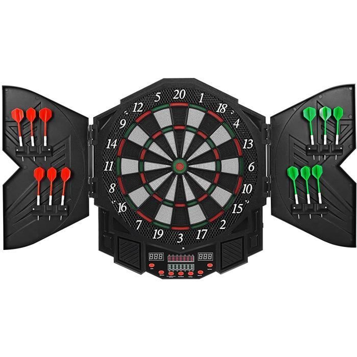 Fléchettes Pour Enfants Et Adultes Cible Fléchettes Électronique Avec 12 Flèches - 27 Jeux, Affichage LED, Pour 1 à 16 Joueurs Fléchettes Pour Enfants Et Adultes Cible Fléchettes Électronique Avec 12 Flèches - 27 Jeux, Affichage LED, Pour 1 à 16 Joueurs