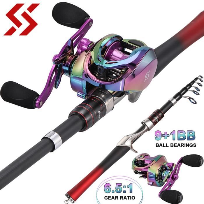 Cannes à Pêche Tige En Acier En Fiber De Carbone Canne à Pêche De