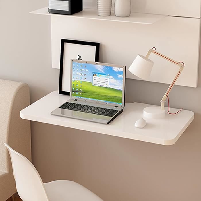 Bureau Mural, Table Pliante Murale Pour Petits Espaces, Bureau Pliable Pour Buanderie Bureau A Domicile Poste De Travail Informatique Etabli Cuisine Salle A Manger 60 X 40 Cm 89917831
