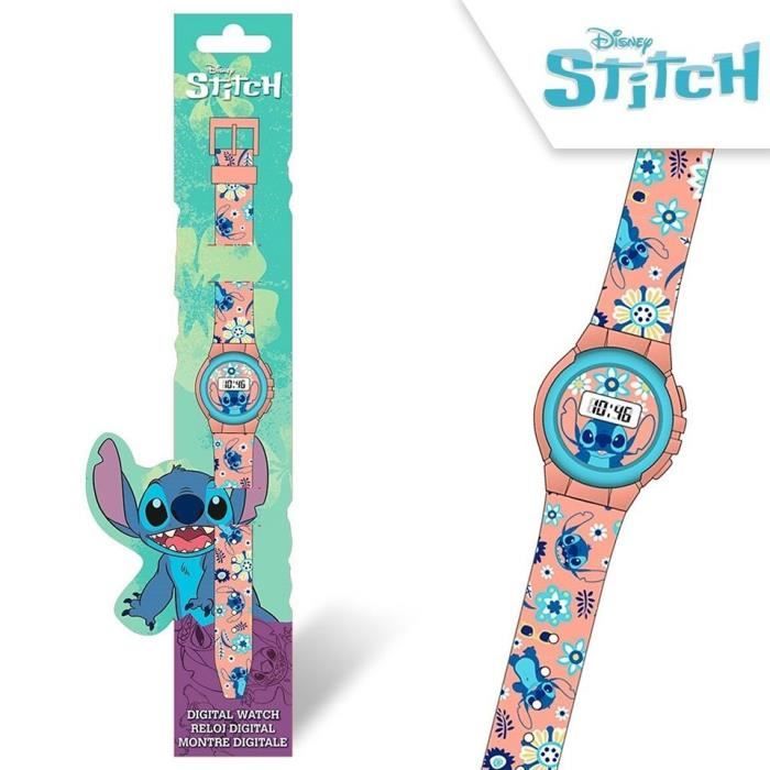 Montre en cuir étanche Disney Stitch pour enfants, montres animées,  horloges pour enfants, jouets pour garçons