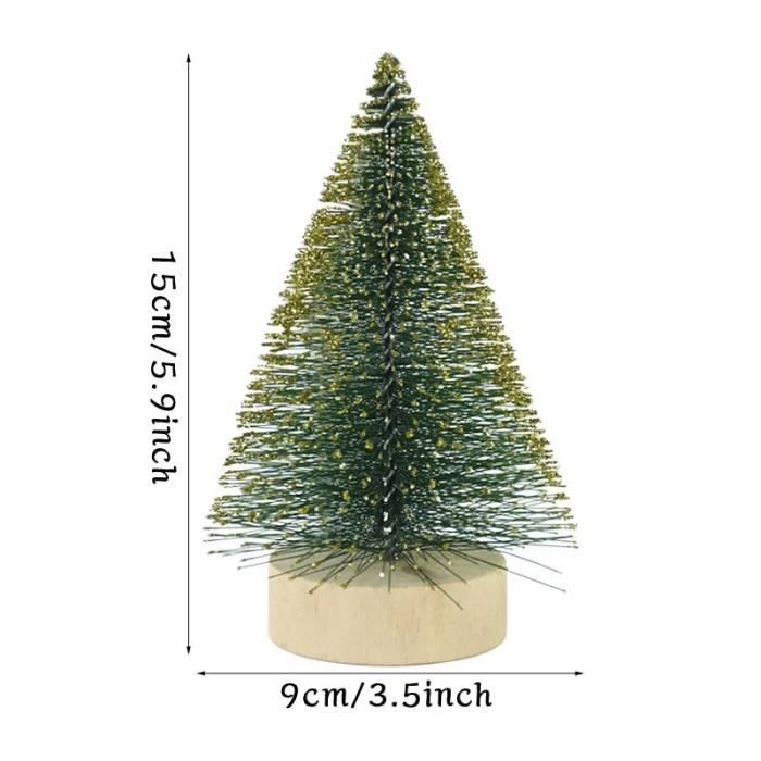 10 Pièces Mini Arbre De Noël En Bois Arbre De Noël En Bois À Fabriquer