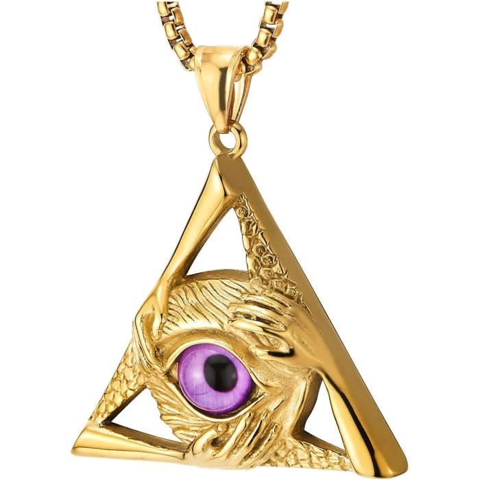 2 Pendentifs De Protection Contre Le Mauvais œil En Argent 925 - Amulette, Pierre Bleue