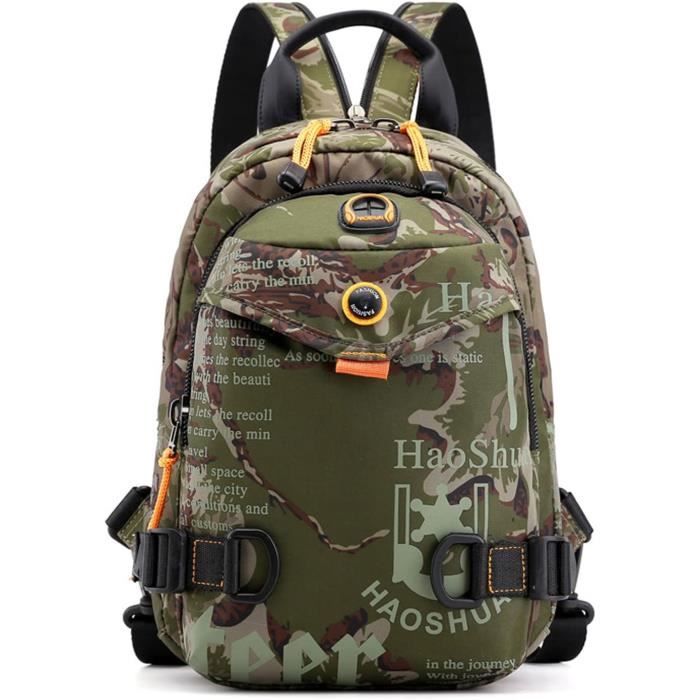 Sac Bandoulière Unisexe Lacdo - Imperméable, Léger, Multi-poches - Idéal Randonnée, Voyage, Quotidien - 7