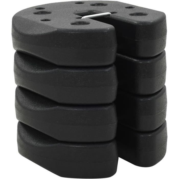 Poids pour belvédère 4 pcs Noir 220x50 mm BétonTonnelle De JardinTonnelle De Jardin Exterieur A135