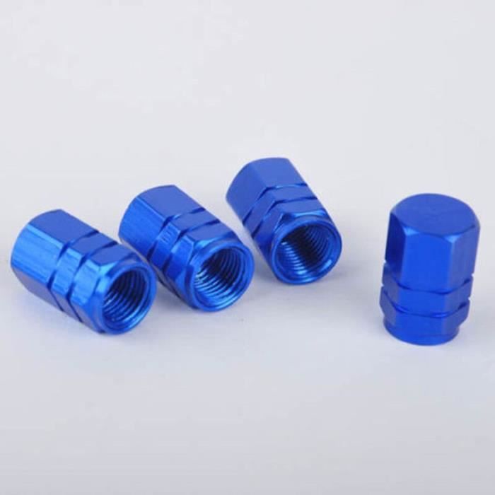 2 x Vert Clair Bouchons de valve alu hexagonal avec joint pour voitures vélo moto
