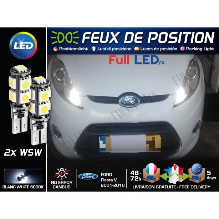 2x Ford Fiesta MK5 Genuine Osram Ultra Life Côté Lumière De Stationnement Faisceau Lampe Ampoules