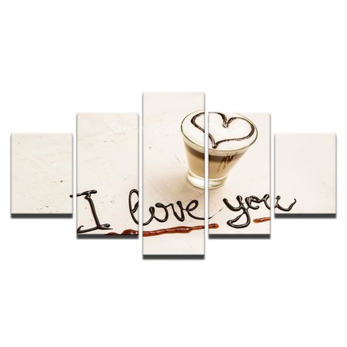 Modulaire Photos Sans Cadre 5 Pieces Je T Aime Cafe Amour Citations Affiche Toile Wall Art Hd Prints Peinture Salon Decor Achat Vente Objet Decoration Murale Cdiscount Modulaire Photos Sans Cadre 5 Pieces Je T Aime Cafe Amour Citations Affiche Toile Wall Art Hd Prints Peinture Salon Decor Achat Vente Objet Decoration Murale Cdiscount