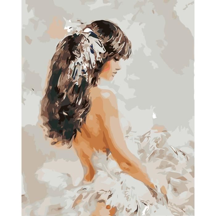 YEESAM ART Peinture par Numero Adulte Ballet Dansant, Peinture Numero d Art  Sans Cadre 16x20 pouce Acrylique - Cdiscount Beaux-Arts et Loisirs créatifs