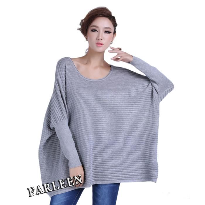 Manteau Pull Original Femme Grande Taille Manches Longue Chauve Souris Hiver Tu Gris Gris Gris Elegante Achat Vente Pull 2009898615806 Soldes Sur Cdiscount Des Le 20 Janvier Cdiscount